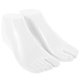 YARDWE 女性用リアル脚模型ディスプレイスタンド 靴下くるぶし丈ソックス対応 プラスチック製ポータブル 足モデル 靴 サンダル展示用 店舗