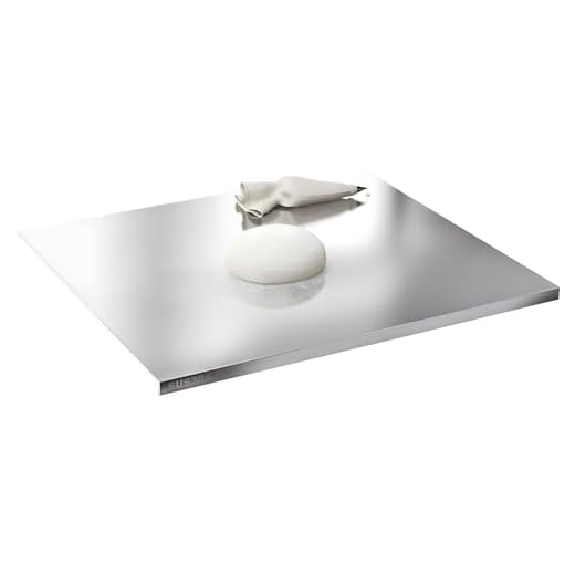 Stainless Steel Cutting Boards for Kitchen,304 Stainless Steel Chopping Boards with Lip and Non-slip silicone pad for Countertop Cutting Meats Fruits,Easy To Clean (15.7 * 23.6 * 0.06inch)