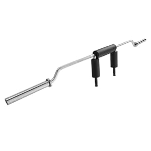 VEVOR Gewichtsstang, halterstang, 2210 mm totale lengte, lange halter, gewichtsstaaf, opbergstandaard, 315 kg draagvermogen, curlhalterstangen, gewichtsstang staal, lange halterset, halters,