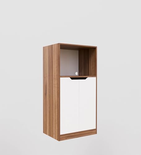Image of SPYDER CRAFT Magento Multipurpose Floor Standing Cabinets with Microwave Storage Engineered Wood Kitchen Cabinet (Asian)