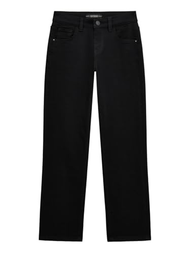 GUESS Boys' Eco Black Stretch Denim Straight Pants