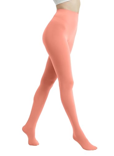 Image of 80D Semi Opaque Tights for Women Stretchable High Waist Womens Stockings Soft Pantyhose with 20+ Colors