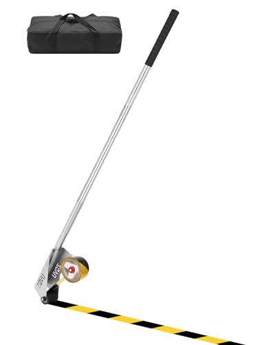 ZQVU Bearings Equipped Floor Tape Applicator Manual Stainless Steel Tape Applicator for Floor Marking Decoration Protection and Laying Suitable for Tape with a Aaximum Width of 2.36 in Ches And