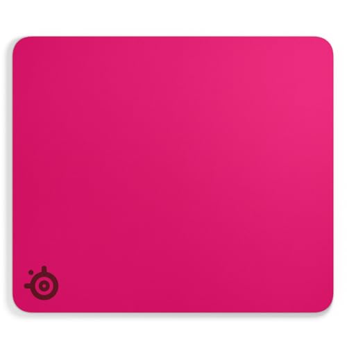 Image of SteelSeries QcK Heavy Gaming Mousepad - Thicker, Non-Slip Silicone Rubber Base, Peak Tracking, Optimized for Gaming FPS, MOBAs, RTS, MMO - Large Size 450 mm x 400 mm x 6 mm - Magenta