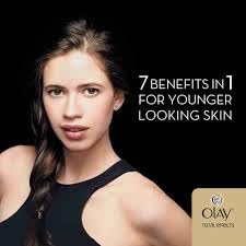 Image of Olay Total Effects Anti Ageing Skin Cream (Moisturizer)| Fights 7 Signs of Ageing | With Niacinamide and Green Tea Extracts | Normal, Oily, Dry, Combination Skin | 50g (Gentle Day Cream)