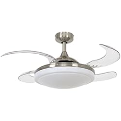 Ventilador Fanaway Led FANAWAY Ventilador de techo Evora con iluminación, ventilador de techo con alas plegables, diámetro de 94 cm