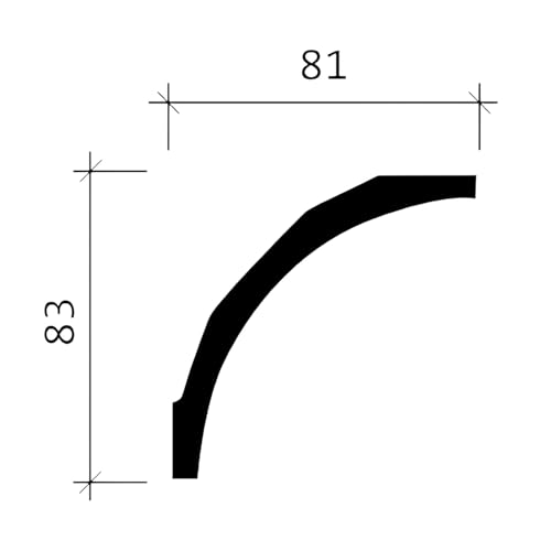 Cornisa flexible Profhome 150165F moldura para tapar grietas techo 5