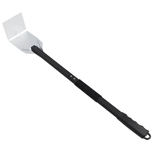 BESPORTBLE Grill Scraper BBQ Ash Rake Stainless Steel Fireplace Scraper Long Handle Ash Household Cleaning Tool