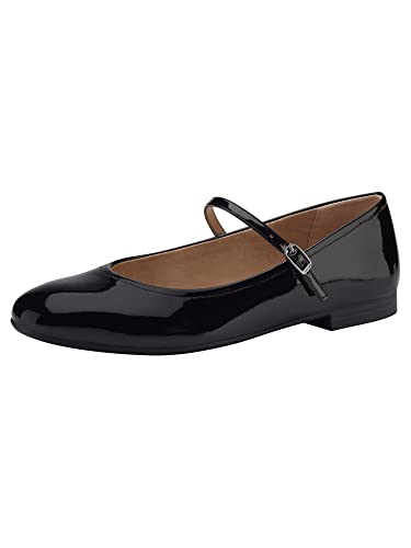 Tamaris Damen 1-1-24214-20 Ballerinas, Black Patent, 39 EU