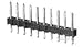 826648-4, AMPMODU II PIN Header, Single Row, Dual Row, Vertical and Right Angle Mount (25 Items)