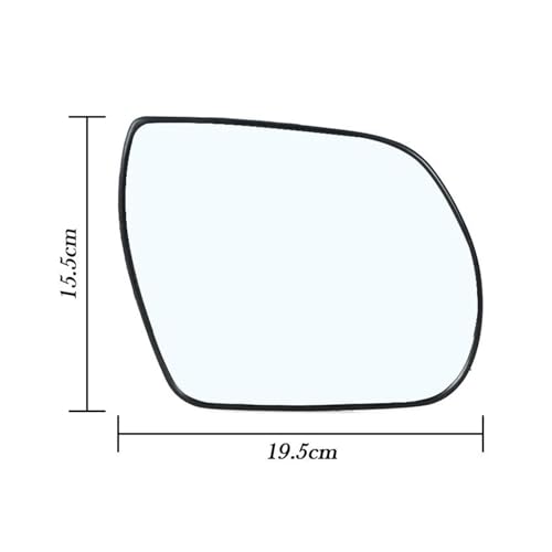 Miroir rétroviseur pour Hyundai Santa Fe 2010-2012 dégivrant 87621-3J000 gauche droite - 2