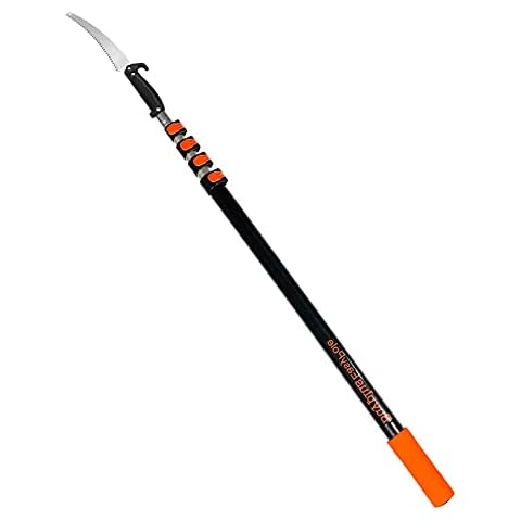 Buyplus Manual Pruning Pole Saw - 12 Foot Hand Pruning Saw for Tree Trimming, High Reach Tree Pruner with Extension Pole Cover