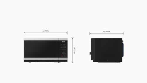Samsung Solo Microwave, 800W, Capacity: 23 Litre, Type G, Push Buttons, Stainless Steel, MS23DG4504ATE3