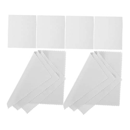 Kisangel Soft Guitar Cleaning Cloths 10pcs Violin Glasses Flute Cleaning Electric Guitar Dust Removal