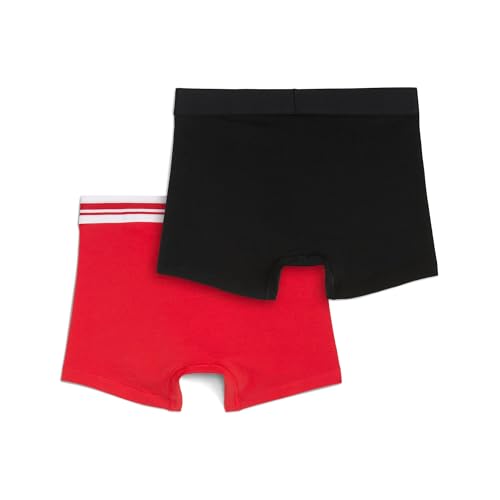 PUMA Everyday Placed Logo Boxer 2 Units S, Rot/Schwarz, S – Ansicht 4