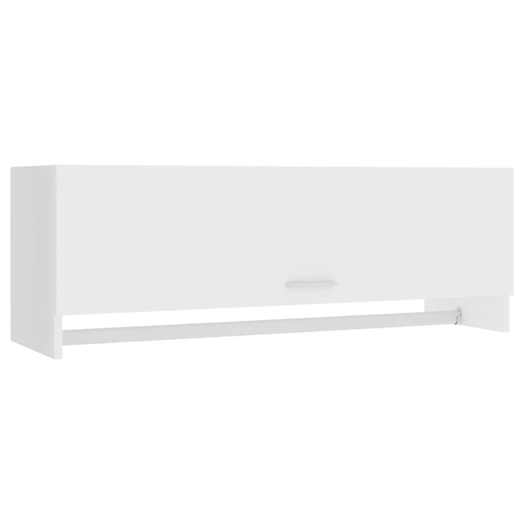Generico Armadio Bianco 100x32,5x35 cm in Legno Multistrato,Mobili,Armadietti e portaoggetti,Armadi,Bianco,15.44 kg,808233