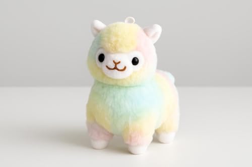 Image of SCOOBA pastal Fabric Small Alpaca Sheep Animal Soft Toy Random Color 20cm Height(Alpaca)