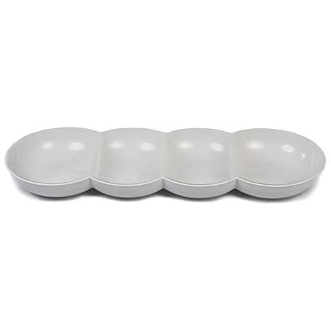Tupperware Allegra Perle weiß/cremefarben mit Glitzer Servierschale Servierschalenquartett Cover