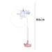 Shulemin Replaceable Feather Toy for Cats Comfortable Handle Cat Interactive Fluffy Kitten Play with Detachable Teaser Wand Sucker Base Funny Stick Red
