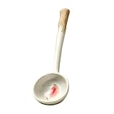 UTHCLO Keramik suppenkelle Retro design mit Handbemalten Cartoon muster Hitzebeständig Komfortabel...