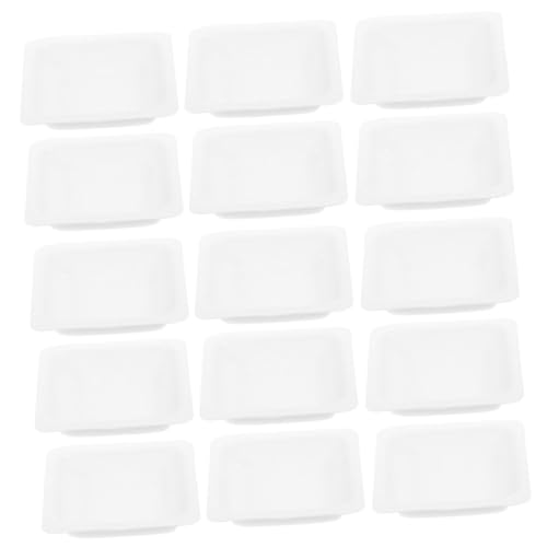 BELLIFFY 50 Pezzi Piatti Di Pesatura in Plastica Robusti Barchette Di Pesatura Per Chimica Contenitori Per Polvere Secca