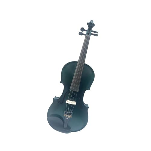 Violon électrique bleu 4/4 ébène instrument acoustique avec étui pour éviter le bruit