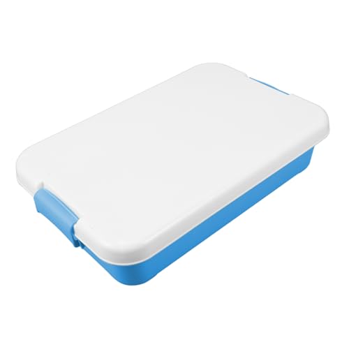 Alasum Caja de Arena Portátil de Plástico Azul, Bandeja para Exteriores, Almacenamiento Espacioso para Juguetes Infantiles, Diseño Ligero y Resistente para Actividades al Aire Libre