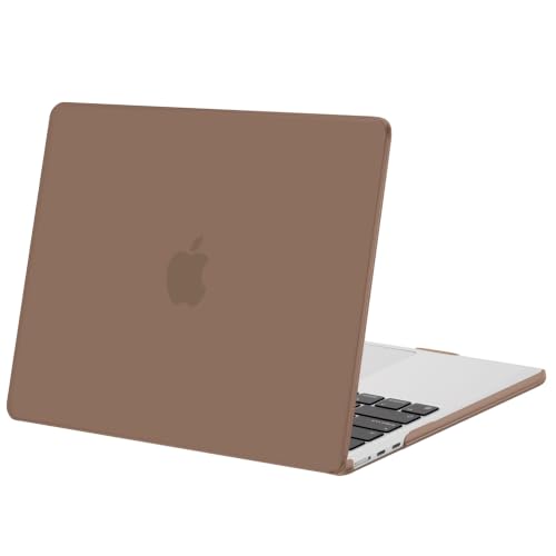 Image of MOSISO Compatible with MacBook Air 13 inch Case M5 2026 M4 2025 M3 M2 2024-2022 A3449 A3240 A3113 A2681, Scratches-Resistant Protective Hard Shell for MacBook Air 13.6 inch Case, Caramel Brown