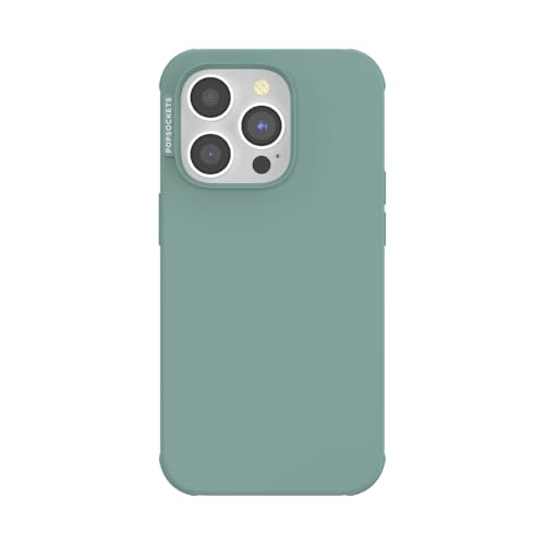 Image of PopSockets iPhone 14 Pro Phone Case with MagSafe, Wireless Charging Compatible, Blue - Terquoise