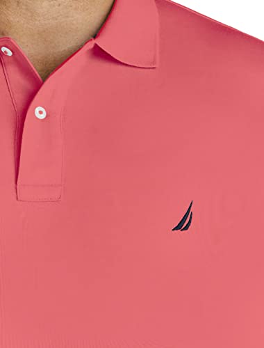 Image of Nautica Men's Classic Fit Short Sleeve Dual Tipped Collar Polo Shirt
