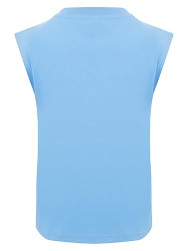 Kids Boys Cotton Soft Sleeveless Tank Tops Solid Moisture Wicking Crewneck Tank Tops Athletic Shirts2