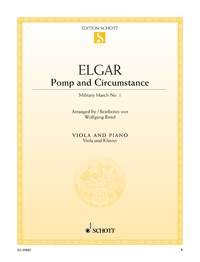 Pomp and Circumstance Military March n° 1 op 39/1 viola and piano