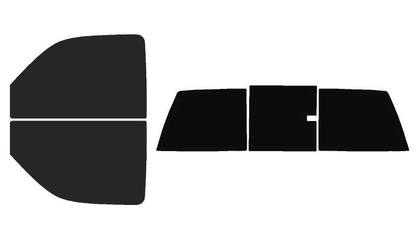 The Tint Effect Precut Window Tint Kit Compatible with Chevrolet Silverado 2500 Regular 2-Door Cab Truck (2000-2007)(Full Truck 15% Front / 5% Rear and 3 piece Slider) Automotive Film