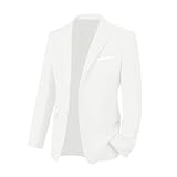 Men's Slim Fit Suit Jacket for Dinner, Prom, Tux, Wedding - Ivory L