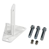 poteau grillage rigide avec platine fixation clôture, platine poteau h, accessoire clôture, poteau aluminium, accessoires jardin, clôture rigide, kit clôture, montage clôture