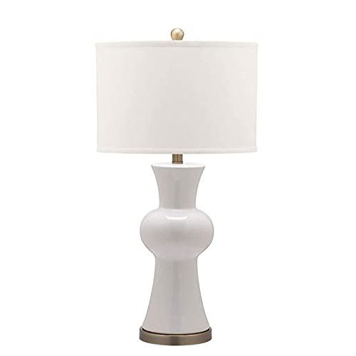 Lampe de table en céramique blanche moderne pour bureau et maison