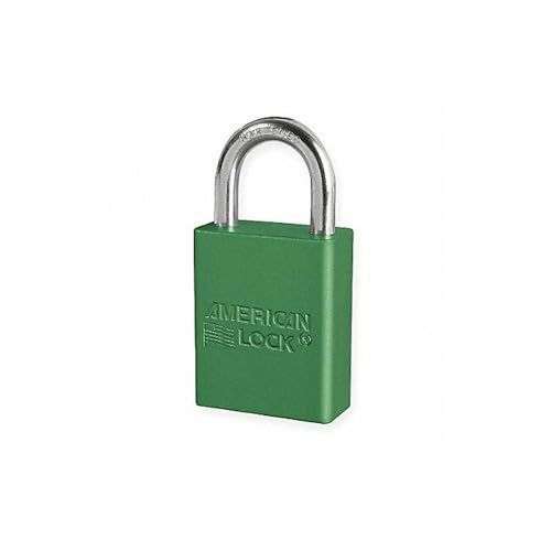 Lockout Padlock, KD, Green, 1-7/8