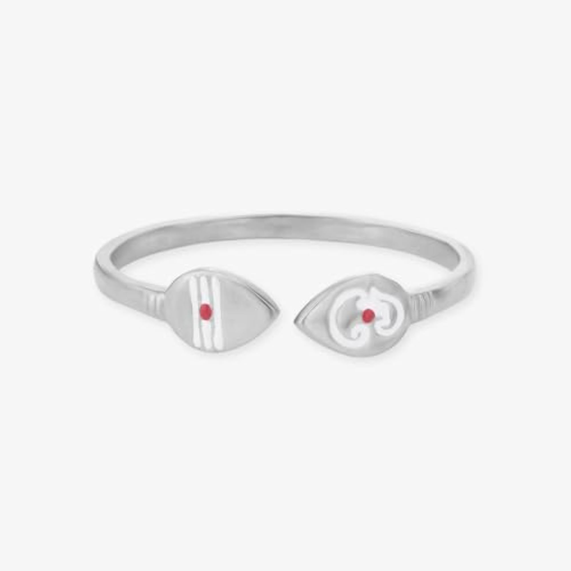 925 Sterling Silver Vel and OM Bracelet for Kids