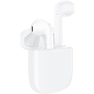 Wabtvkon Auriculares Inalámbricos Bluetooth, Auriculares Bluetooth 5.3 HiFi Estéreo con 4 HD Mic, 48H Reproducción IPX7 Cascos Inalambricos Control Táctil In Ear Audifonos para AirPods Pro