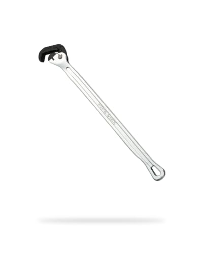 Pipe Vise The Amigo XL (SW16-1) | 17.25 Heavy-Duty Pipe Wrench | 1/21 Pipe Capacity | Forged Steel Jaws | Chrome Finish | Professional Plumbing & HVAC Tool (Standard Fixed)