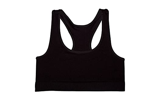 Regata feminina sem mangas Kurve – sutiã cropped sem costura elástica, tecido com proteção UV FPS 50