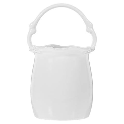 JECOMPRIS Tubo de Cerámica para Escurrir Palillos Blanco, Organizador de Palillos Multifuncional, Soporte para Utensilios de Cocina, Contenedor Compacto para Cubiertos y Menaje Doméstico