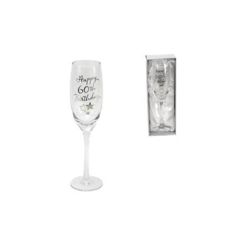 Personalised Happy 60th Birthday Champagne Flute Cover