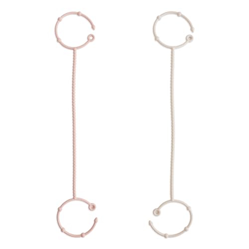 mushie Adjustable Silicone Toy Straps 2-Pack