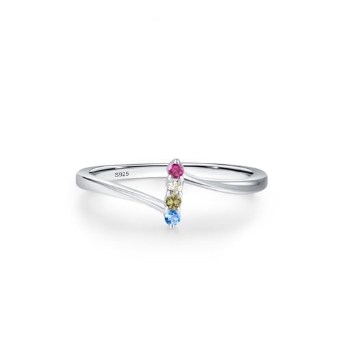 Bague femme argent et pierre vintage en sterling 925 multicolore pour un éclat intemporel