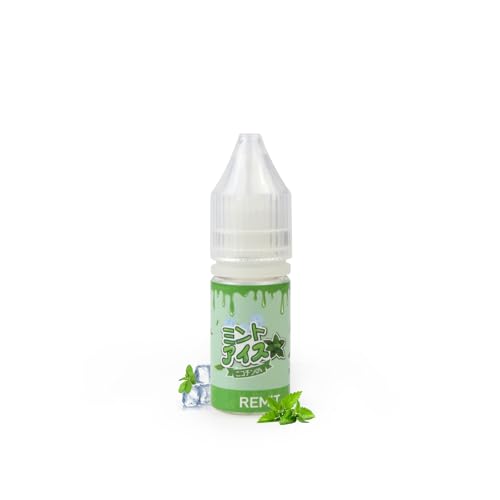 REMIT 電子タバコリキッド 10種類のフレーバー 10ml/60ml/100ml 選択可 アイス風味 フルーツ味 全6種類 ベイプ ヴェポライザー 互換リキッド ノンニコチン (10ml, Mint Ice 0%)