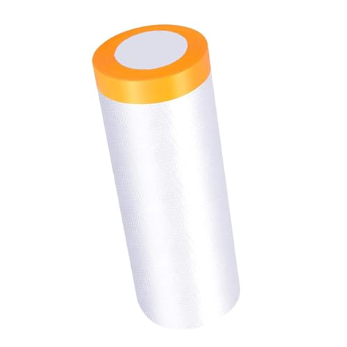 Película de enmascaramiento plástico previa a la grabación para pintura spray profesional, hojas polvo autoadhesivas muebles, piso, pared, gabinete y renovación protección automóvile 2 Rolls 2.7mx20m