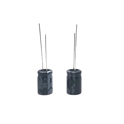 TSIOHKBS 35V220UF 8x12mm Aluminum Electrolytic Capacitor 220uf35v 35v 220uf 35v220mf 220mf35v 35v220MFD 35wv 220mf 35vdc 220MFD (35v10000 22x35 1pc)