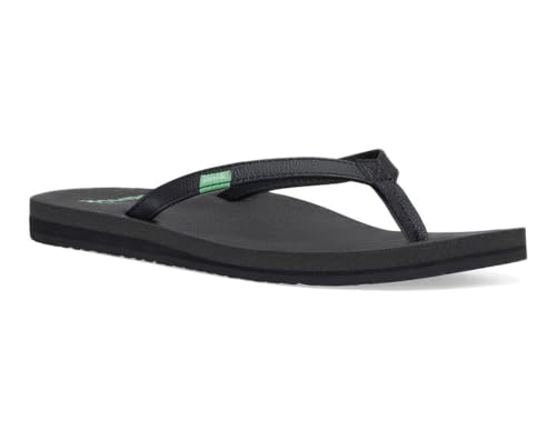 Image of Sanuk Yoga Joy Womens Flip Flops | Yoga Mat Footbed | Sandals for Women | Womens Yoga Sandals | Women's Beach Sandals