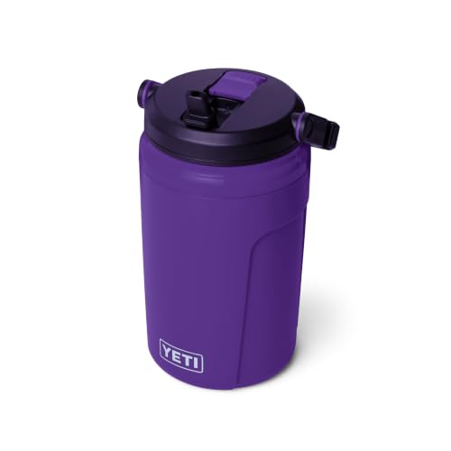 Image of YETI Silo 40 oz Insulated Magslider Straw Cap Water Jug - Leakproof, Lightweight Sports Bottle with Fence Hook Handle - Keeps Drinks Ice-Cold - Ideal for Gym, Sports & Tournaments, Pace Purple